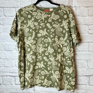 Liz & Co Green Print Tee